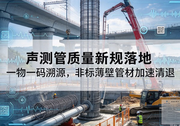 夏县声测管质量新规落地，一物一码溯源，非标薄壁管材加速清退
